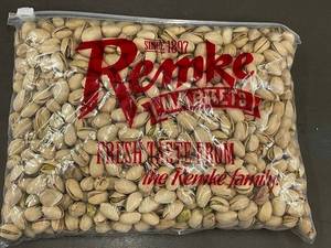 lot 240 image: Remke Pistachios in Shell - 2 Lb Bag Fresh from the Remke Family