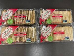 lot 372 image: La Panzanella Croccantini Rosemary Artisan Crackers 6 oz (Lot of 4)