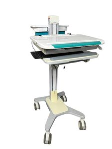 lot 19 image: Ergotron SV31-31002 StyleView Non-Powered Mobile Point-Of-Care Healthcare Cart - Supports Caregivers in Space-Constrained Clinical Settings, Sit-To-Stand Height Adjustment, Secure Notebook Compartment - Great Condition