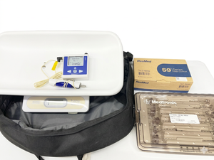 lot 40 image: Super Lot of Miscellaneous Medical Equipment - Resmed S9 Series DC Converter, Medtronic Valve Sizers, Tanita Digital Baby Scale, Sensoscientific Wireless Data Logger - See Description For More Details