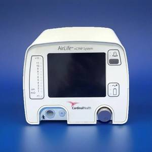 lot 73 image: Cardinal Health AirLife nCPAP - Mixes Air &amp Oxygen to Deliver Prescribed CPAP Level, Utilizes Proprietary Technology to Manage Gas Flow, Redirects Gas Flow Away from the Infant During Exhalation - Great Condition