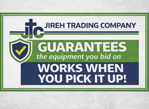 lot 1 image: IMPORTANT MOST EQUIPMENT IN THIS AUCTION IS PREOWNED BUT HAS BEEN TESTED AND IS GUARANTEED TO WORK. BID WITH CONFIDENCE