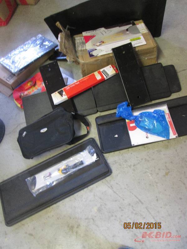 lot 21 image: Lot of keyboard drawers and desk pa...