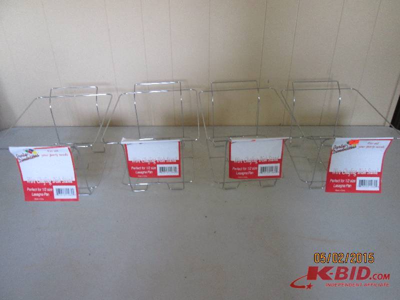 lot 36 image: Lot of wire chafing dish stands, pe...