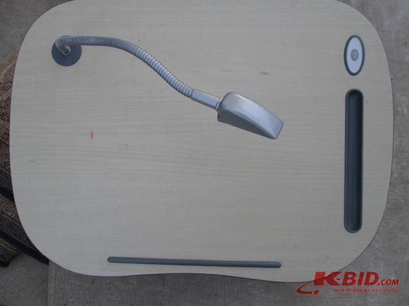 lot 95 image: lighted lap desk with pillow pad...