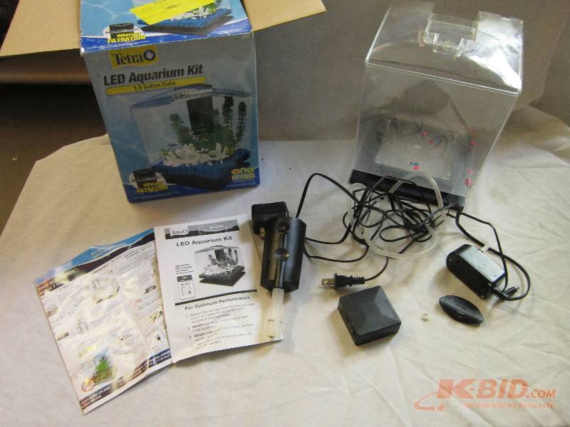 lot 112 image: Tetra LED aquarium kit 1.5 gallon t...