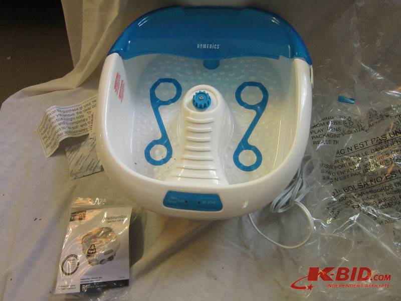 lot 116 image: homedics pedicure spa, foot spa wit...