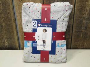 lot 9 image: 2pc Champion Girls Hoodie & Legging Set, Size 8