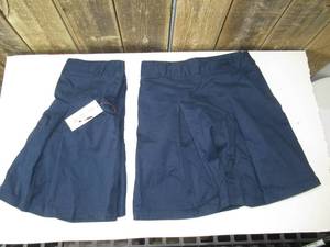 lot 27 image: 2 Pack of Girls Cat & Jack School Uniform Shorts, Navy Blue, Size 12