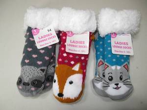 lot 54 image: Ladies Lounge Socks - Size 4-10 12