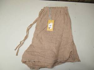 lot 57 image: Kona Sol Womens Pull-On Cover Up Shorts, Brown, Size Small