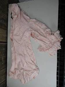 lot 67 image: Midnight Velvet - Pink Over Shirt Sweater, Size Small