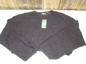 lot 93 image: wild fable - black long sleeve see through crop top, size small