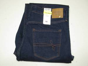 Denizen From LEVI'S - Dark Blue Ultra HIgh Rise Crop Flare Jeans, Size 10 w30