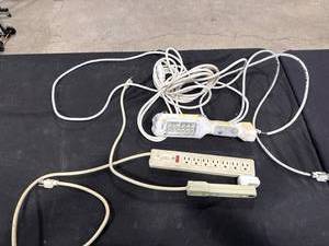 lot 2461 image: Power Strip, Extension Cord, Work Light