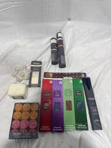 lot 2468 image: Assorted Incense and Candles Lot