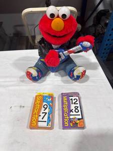 lot 2489 image: Elmo Doll with Math Flashcards