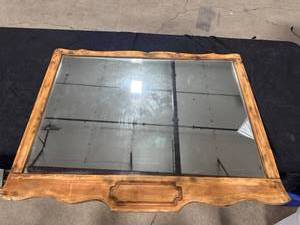 lot 2498 image: Decorative Wood Framed Mirror