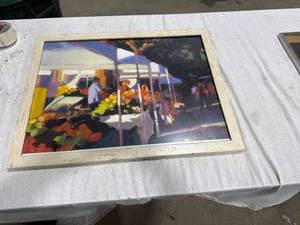 lot 2499 image: Framed Abstract Artwork