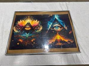 lot 2500 image: Psychedelic All-Seeing Eye Poster