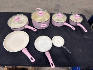 lot 2544 image: GreenLife 7-Piece Cookware Set