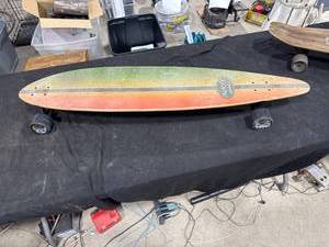 lot 2602 image: Rainbow Paradise Longboard