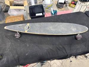 lot 2604 image: Wooden Longboard Skateboard