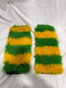 lot 2607 image: Green Yellow Faux Fur Strips