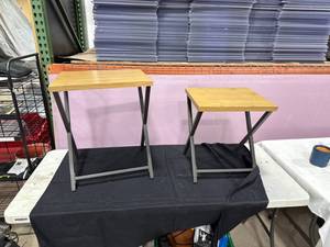 lot 2613 image: Pair of Folding Tables