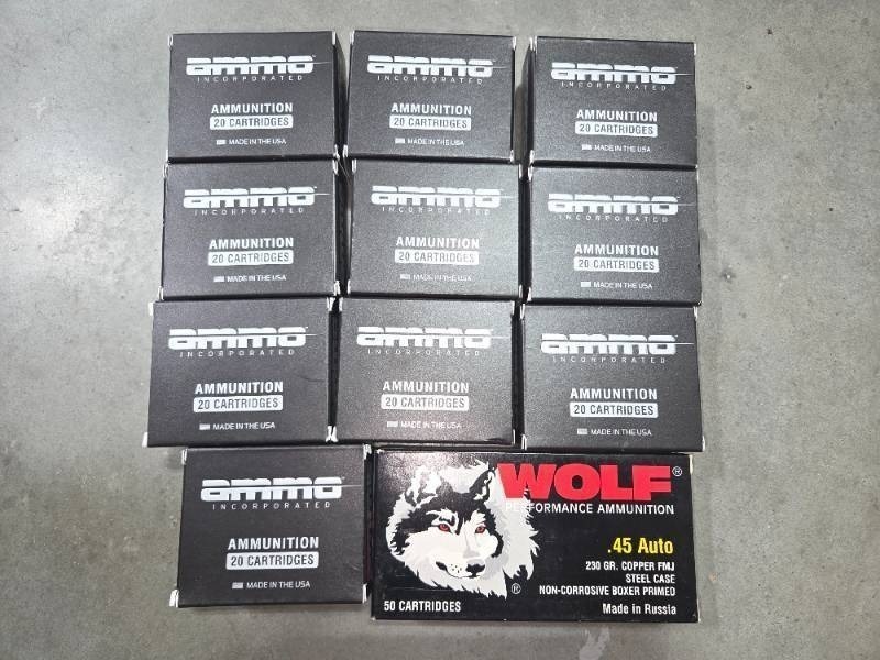 Lot of 45 ACP Ammo