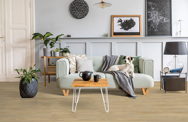 lot 109A image: 401 SQ FT  of HD Brushed Oak Water PROOF  LVP - 6.5 x 48 -  Augusta - LVW