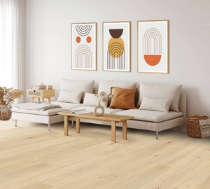 lot 120 image: 535 Sq Ft Quick Step Engineer wood floor Click together LONG and WIDE Planks Waterproof Color Fen Oak SKU LMC