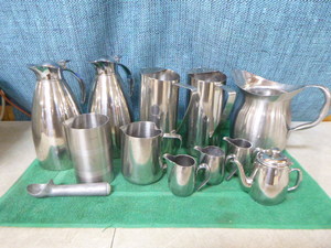 lot 35 image: Stainless Beverage Pitchers