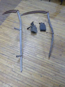 lot 61 image: Vintage Scythes and Rope Winders