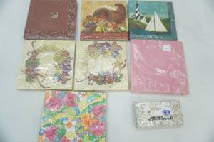 lot 28 image: NEW Assorted Paper Napkins 7ct