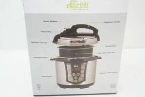 lot 51 image: NEW ECOCHEF 4 Quart Electric Pressure Cooker