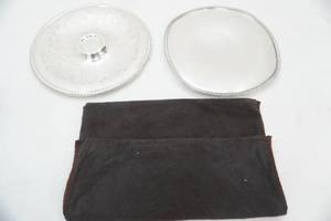 lot 76 image: Silver Plated serving platters