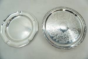 lot 77 image: Silver Plated Serving Pieces