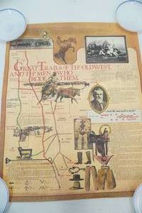 lot 86 image: Great Trails of the Old West and The Men Who Rode Them Vintage Poster 24x 20