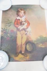 lot 87 image: Vintage Lithograph Art Print Reproduction of Master Simpson by Arthur Devis