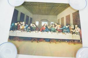 lot 89 image: Vintage Lithograph Art Print Reproduction of The Last Supper by Leonardo da Vinci