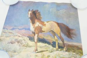 lot 90 image: Vintage Lithograph Art Print Reproduction Freedom by Robert Wesley Amick