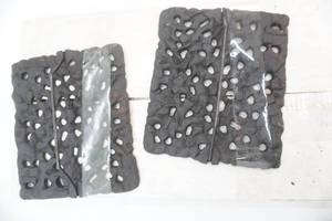 lot 143 image: Jenn-Air Stove TopRange Cast Iron Lava Rock Grill Plates and Electric Griddle