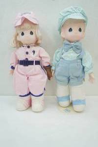 lot 145 image: Vintage Precious Moments Collectible Dolls. 17 tall