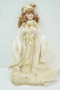 lot 151 image: Victorian Style Porcelain Doll 17 tall