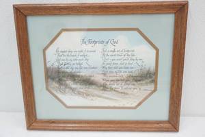 lot 155 image: The Footprints of God Framed Print 15x 12