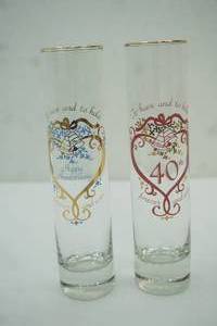 lot 247 image: 40th Anniversary Glasses. To have and to hold