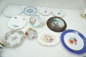 lot 355 image: Vintage Fine China Plates, Precious Moments Framed Collectible Plate