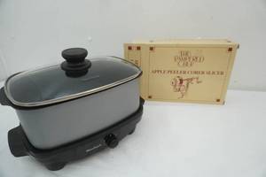 lot 417 image: West Bend Slow Cooker with Griddle, Apple Peeler Corer Slicer