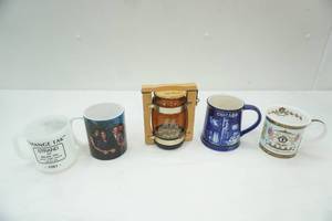 lot 490 image: Vintage Coffee Mugs, Keg O Money Bank